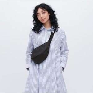 Uniqlo Black Round Cross Body Shoulder Bag
